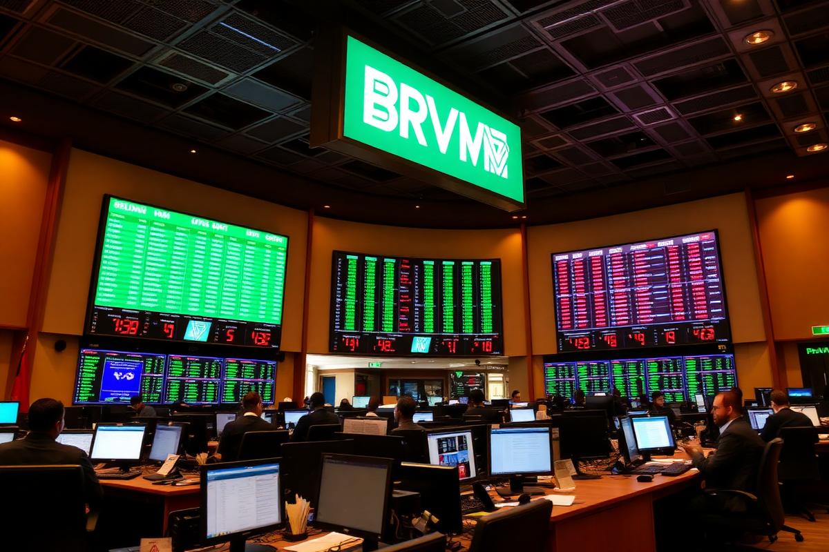Salle des marchés de la BRVM à Abidjan